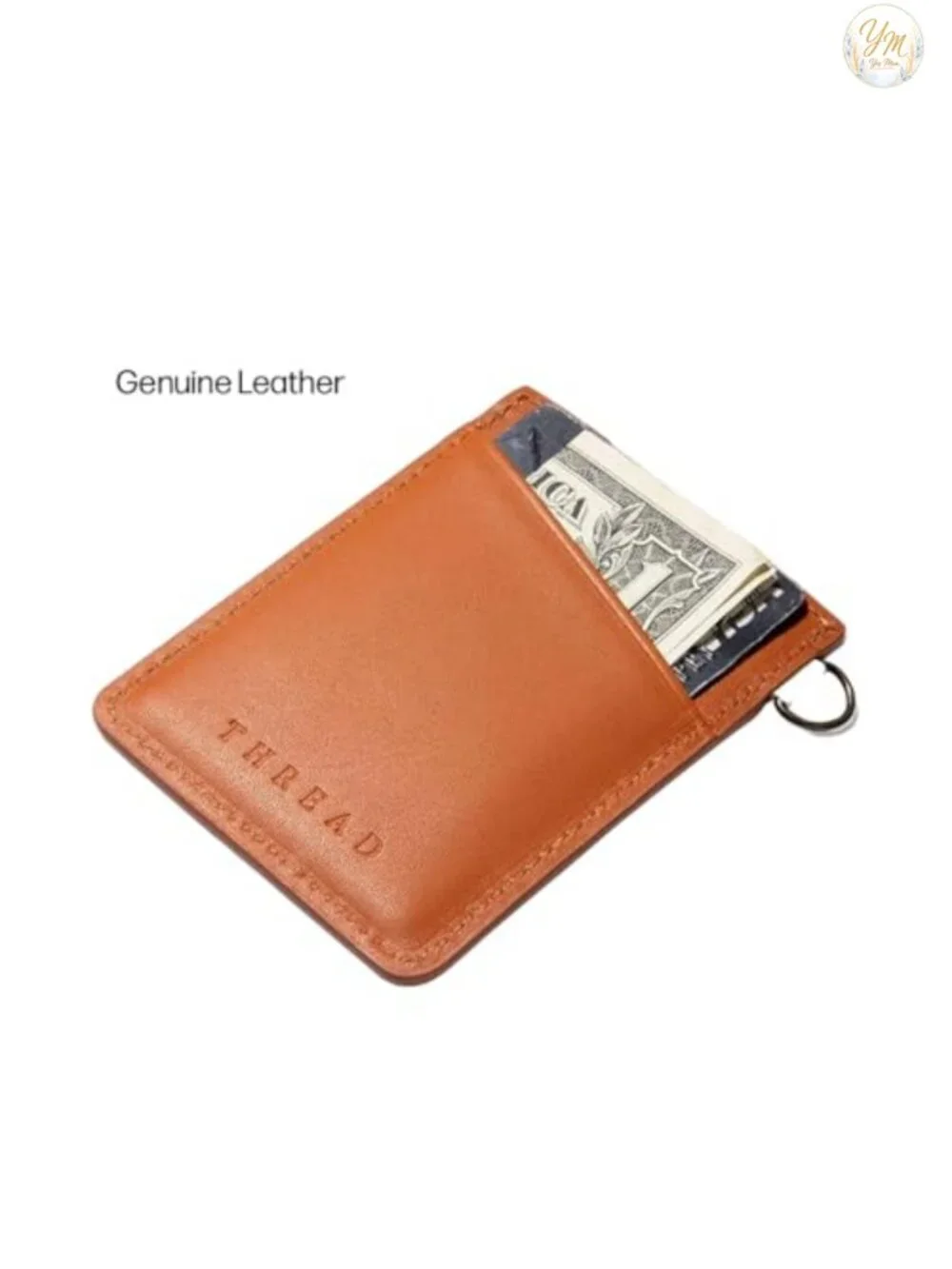 Ultra Slim Minimalist Leather Card Holder Wallet with RFID Protection for Men